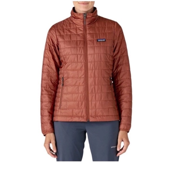 Patagonia Women’s XL Nano Puff Insulated Jacket Burnished Red Puffy NWT - Picture 8 of 10